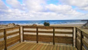 Mobil home Robinson vue sur mer de la terrasse