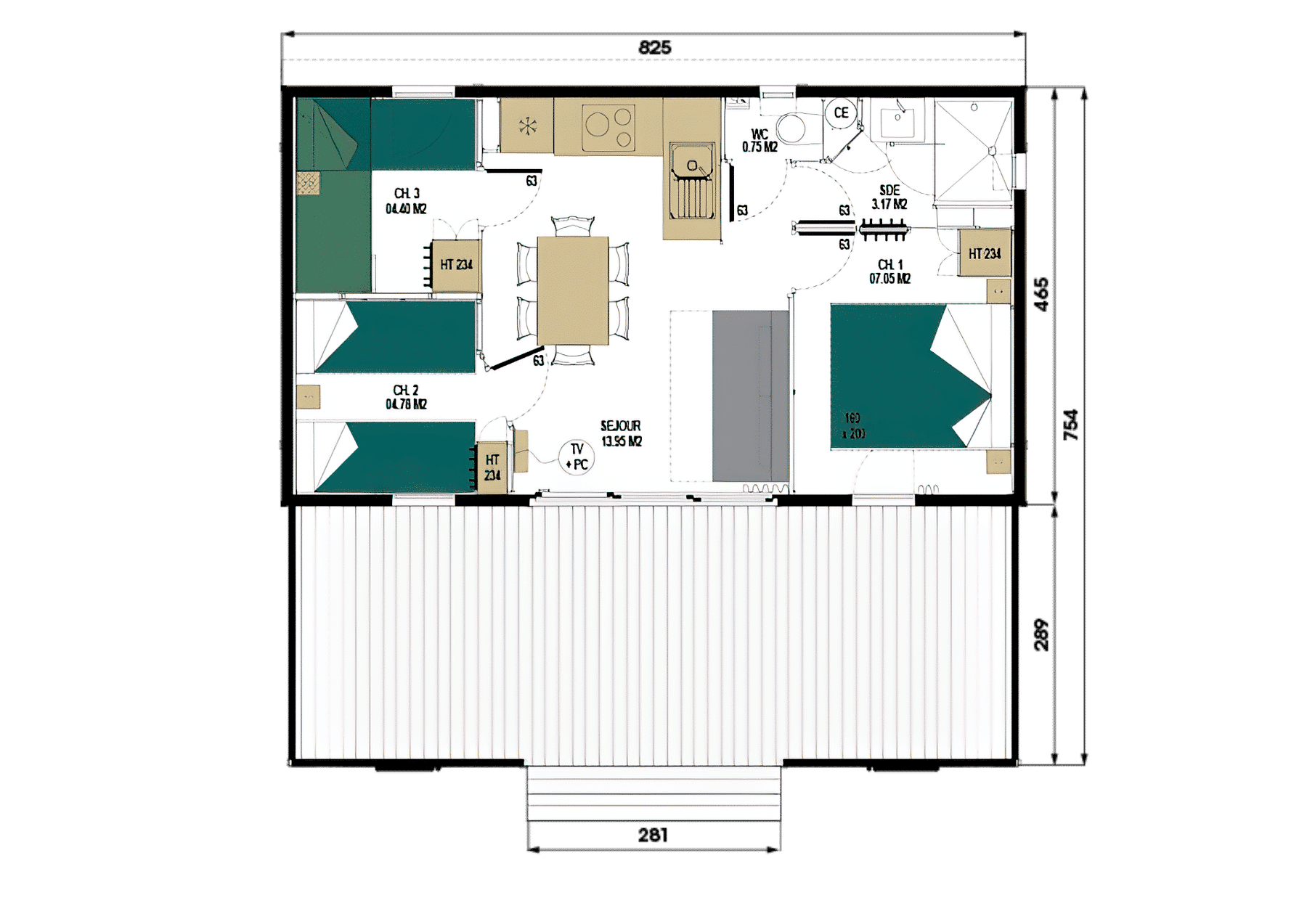 hebergement jungle plan