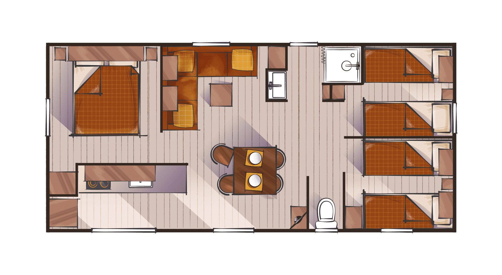 plan du mobil home cordelia